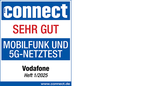 connect: Sehr gut – Mobilfunk und 5G-Netztest Vodafone, Heft 1/2025