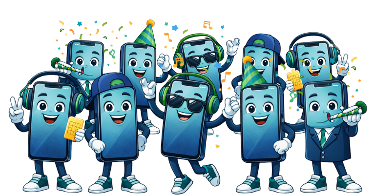 Smartphone Maskottchen
