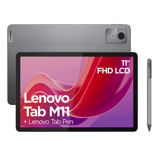 Tablet Lenovo Tab M11 G88 4GB RAM 128GB LTE with Pen and Folio Case - Grey